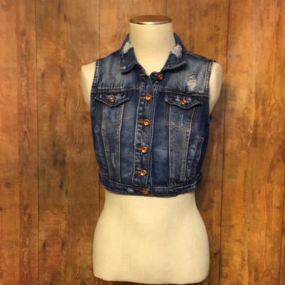 highway jeans denim vest